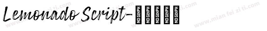 Lemonado Script字体转换